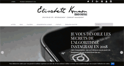Desktop Screenshot of elisabethkounou.com